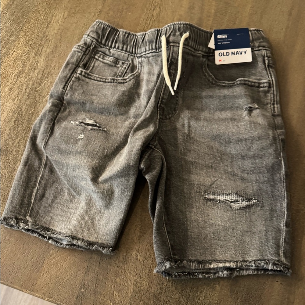Old Navy Men's Distressed Gray Jean Shorts